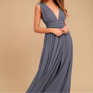 Lulu’s Heavenly Hues Denim Blue Dress | NFS